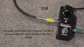 NUX Oceanic Reverb Mini Pedal Plate Reverb By Ryan Lutton [upl. by Hach]