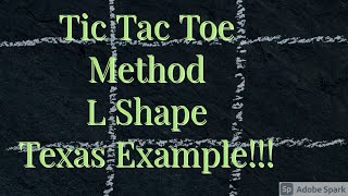 Pick 3Tic Tac Toe Method L Shape Texas Example [upl. by Alamap767]