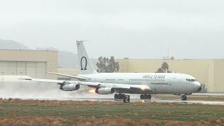 Boeing 707 Rejected Takeoff  N707MQ [upl. by Gombosi]