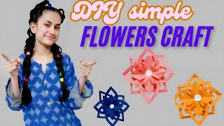 DIY Easy beautiful flowerssimple Flower craft [upl. by Lawry]