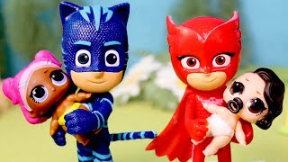 ⚡ PJ MASKS ⚡ Gekko Buhita y Gatuno cuidan de las LIL SISTER  Héroes en pijama en español [upl. by Kcirred]