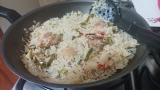 Comida para só 1 pessoa  Receita com arroz [upl. by Ettenej]