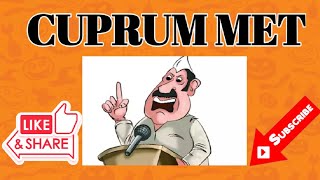 CUPRUM METALLICUM HOMOEOPATHIC MEDICINEDRUG PICTURE [upl. by Nonnad]