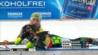 Darya Domracheva another shooting FAIL Khanty Mansiysk 2015 [upl. by Apilef785]