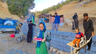 👨‍👩‍👧‍👦Amirs Family Builds a Beautiful Fence and Bakes Delicious Sweets🥮 [upl. by Ocsirf373]