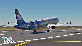 MSFS Turkish Airlines  Airbus A321  SPECTACULAR Landing at Istanbul [upl. by Ileak]