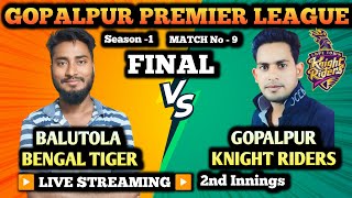 GPL SEASON 1  FINAL MATCH BBT VS GPKR2nd INNINGS [upl. by Hawthorn859]