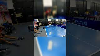 backhand long pips blocking in table tennis 😨  tabletennistechniques [upl. by Coady]