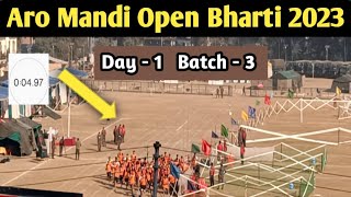 Mandi Army Bharti 2023  Agniveer Physical ARO Mandi 👉 Day 1 👉Batch 3 [upl. by Siffre896]