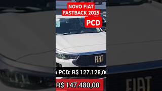 NOVO FIAT FASTBACK 2025 PARA PCD shorts [upl. by Breban]