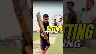 Single Handed Batting Test🏏😍 cricket batting fun game minivlog ashortaday shorts [upl. by Sardse]