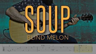 Soup  Blind Melon HD Guitar Tutorial With Tabs [upl. by Nahc133]