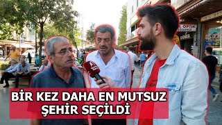 BİR KEZ DAHA EN MUTSUZ ŞEHİR DİYARBAKIR SEÇİLDİ SEBEBİNİ HALKA SORDUK [upl. by Myron]