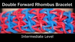 Rainbow Loom® Double Forward Rhombus Bracelet [upl. by Eniamirt255]