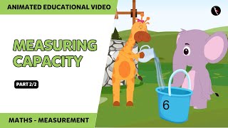 Measuring Capacity  Non standard unit  Part 2  Maths For Kids  TicTacLearn  Fun with Gaffy [upl. by Nnyliram]