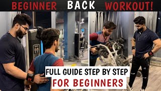 Back Workout for Beginners At gym  Aamir fitness club [upl. by Ciro]