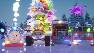 Learn Colors while Racing with Max the Glow Train and his Friends  TOYS New Year Adventure [upl. by Enale617]