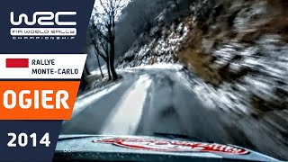 OGIER onboard Rallye MonteCarlo 2014 VW Polo R WRC Stage 4 Slippy Ice and Snow quotLa Glacequot [upl. by Enywtna]