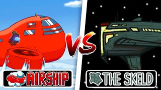 AIRSHIP vs THE SKELD Among Us  😨 [upl. by Regazzi708]