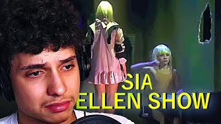 Sia Chandelier Live on Ellen REACTION [upl. by Bathilda998]