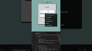 Stylish Toggle Switch Form Flip Between Log in and Sign up  HTML amp CSS Tutorial [upl. by Nalac]