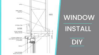 How To Install An Aluminium Window In A Timber Frame  DIY [upl. by Lahcear]