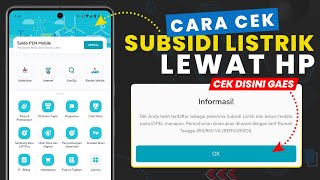 Cara Cek Subsidi Listrik dengan KTP  Cek Subsidi Listrik PLN Lewat HP [upl. by Korie]