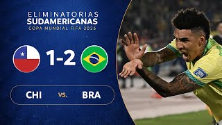 CHILE vs BRASIL 12  RESUMEN  ELIMINATORIAS SUDAMERICANAS  FECHA 9 [upl. by Fritze579]