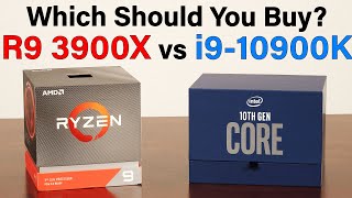 i910900K vs R9 3900X — Can Intels 10 Core 53GHz CPU Crush AMD — Which Should You Buy [upl. by Enilrek32]