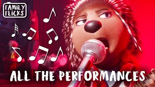 All The Performances  Sing 2016 and Sing 2 2021  Family Flicks [upl. by Ahtaga649]