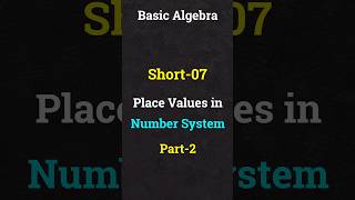 Place Values in the Number System  Part2 shorts maths [upl. by Yates]