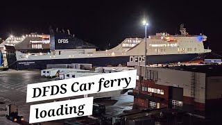 DFDS car ferry loading [upl. by Ajnotal708]