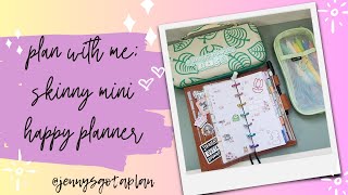 Plan With Me  In My Skinny Mini Happy Planner  April 814 2024 [upl. by Yrallih402]