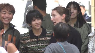 Itagaki Rihito 板垣李光人  Loewe Menswear SS25 fashion show in Paris  22062024 [upl. by Zoller]