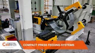 COILTECH  Decoiler Straightener Feeder System  Compact Press Feeding Systems [upl. by Adnik]