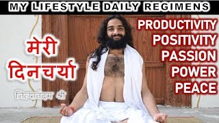 MY LIFESTYLE DAILY REGIMENS FOR PRODUCTIVITY POSITIVITY PEACE POWER amp PASSION BY NITYANANDAM SHREE [upl. by Ydner923]