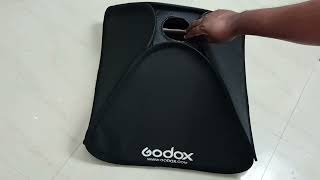 Assemble and Install GODOX Softbox with SType Bracket Bowens Mount Bulb Soft Cloth and Grid [upl. by Bysshe]