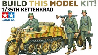 TAMIYA 135TH KETTENKRAFTRAD with figures NEW TOOL quotEXTRA CRISPY VERSIONquot [upl. by Turne]