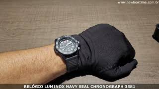 RELÓGIO LUMINOX NAVY SEAL CHRONOGRAPH 3581 [upl. by Yerffeg]