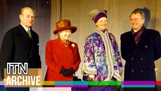 Queen Elizabeth II Hosts Queen Margrethe II at Windsor Castle 2000 [upl. by Bauer]