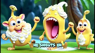 Its A Banana Dance Lets Giggle Wiggle Dance and Sing🐒🍌🎶kidssong kidsvideo dance fun [upl. by Gilud]