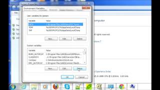 Add Path in Windows 7 tutorial [upl. by Ellevehc870]