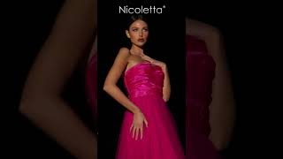 Sweetheart Aline Gown  Nicoletta NC2001 in Magenta Colour [upl. by Ecreip]