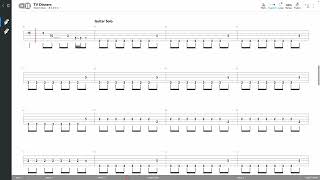 ZZ Top  TV Dinners BASS TAB PLAY ALONG [upl. by Dry258]