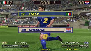 Virtua Striker 2002  Italy Complete Playthrough Arcade Ranking Mode 2024 [upl. by Inverson934]