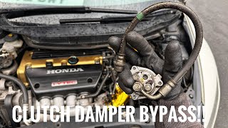 HOW TO INSTALL A CLUTCH DAMPER BYPASS ON A HONDA CIVIC FN2 TYPE R [upl. by Aibat]