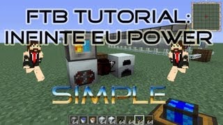 FTB Tutorial Unlimited Power Sustainable EU Generator IC2 amp Thermal Exspansion [upl. by Novhaj]