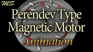 Perendev Type Magnetic Motor  Animation [upl. by Leafar513]