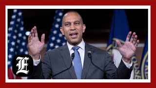 Hakeem Jeffries reelected as Democrats’ leader and contends with GOP total control [upl. by Brian]