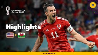 Bale to the rescue as Wales return  United States v Wales highlights  FIFA World Cup Qatar 2022 [upl. by Nylaj]